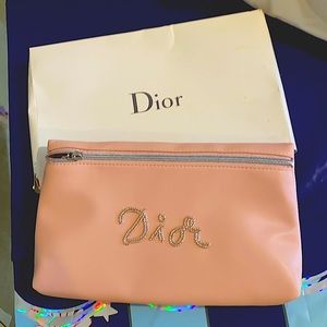 Dior Pink Sparkle Makeup Pouch